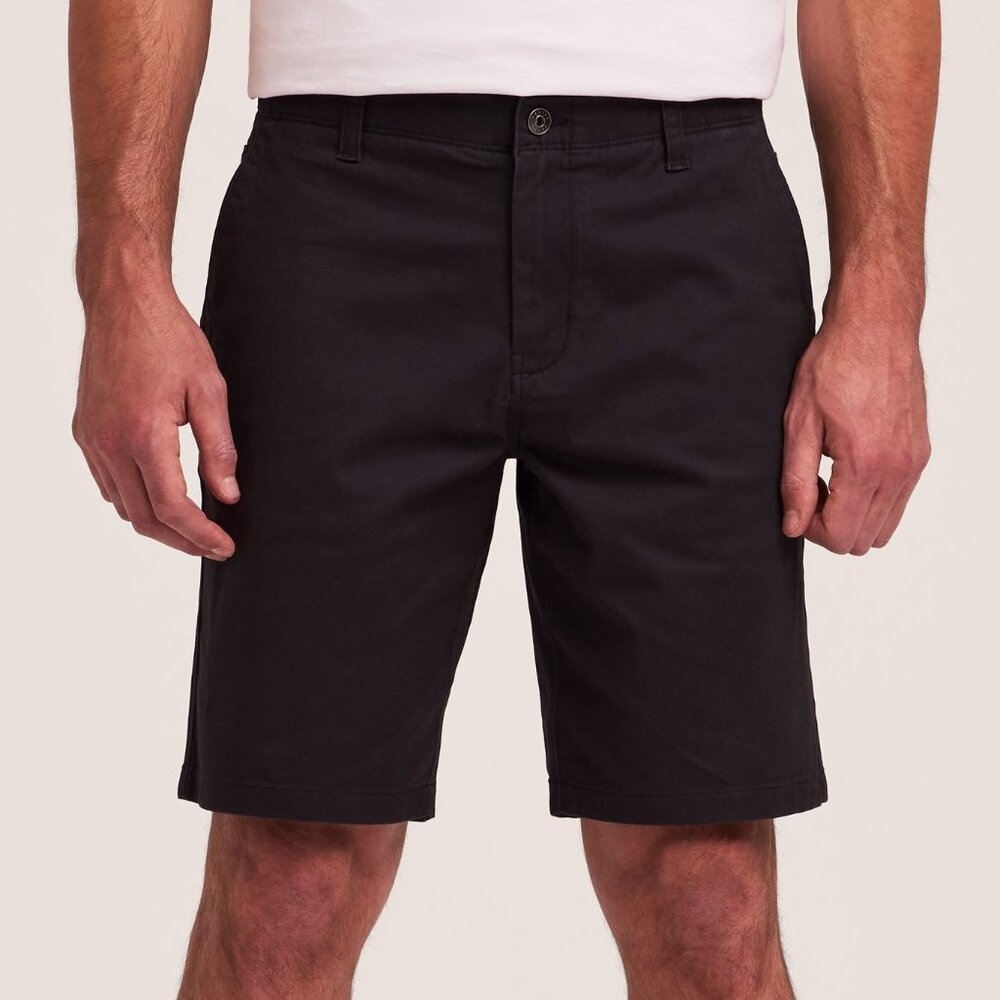 NEW Men's Denver Hayes Short Chino 30 x 9.5 Stretch Navy Blue